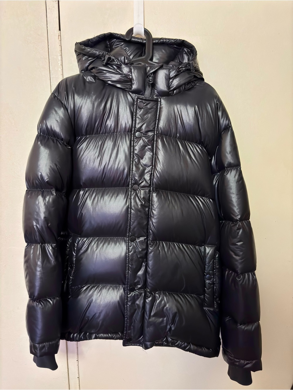 Aritzia Mr. Super Puff - High Gloss Black - Large